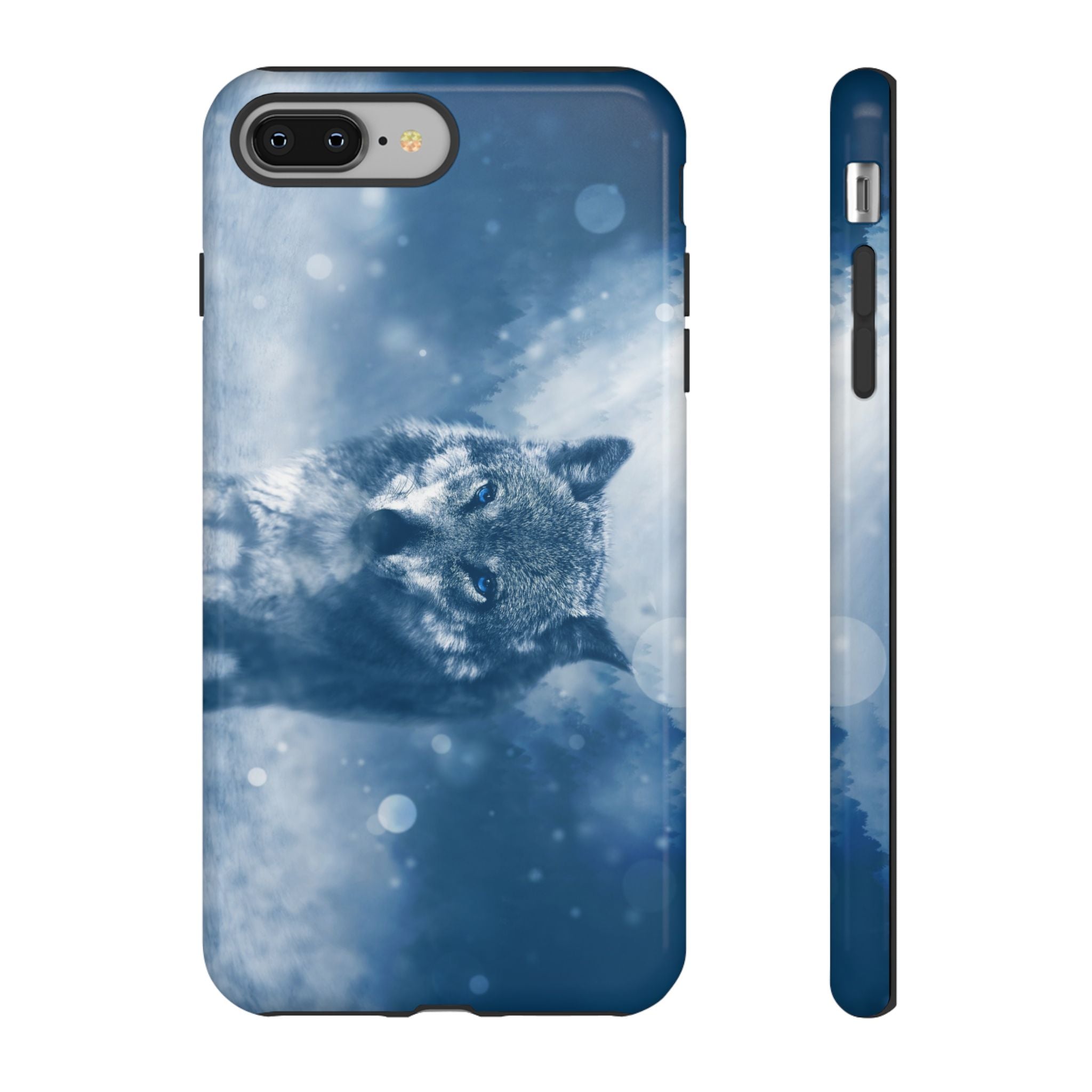 Wolf Phone Case, Tough Cases for Animal Lovers, Unique Wildlife Design, Nature-inspired Gift, Blue Wolf Accessories, Phone Protector