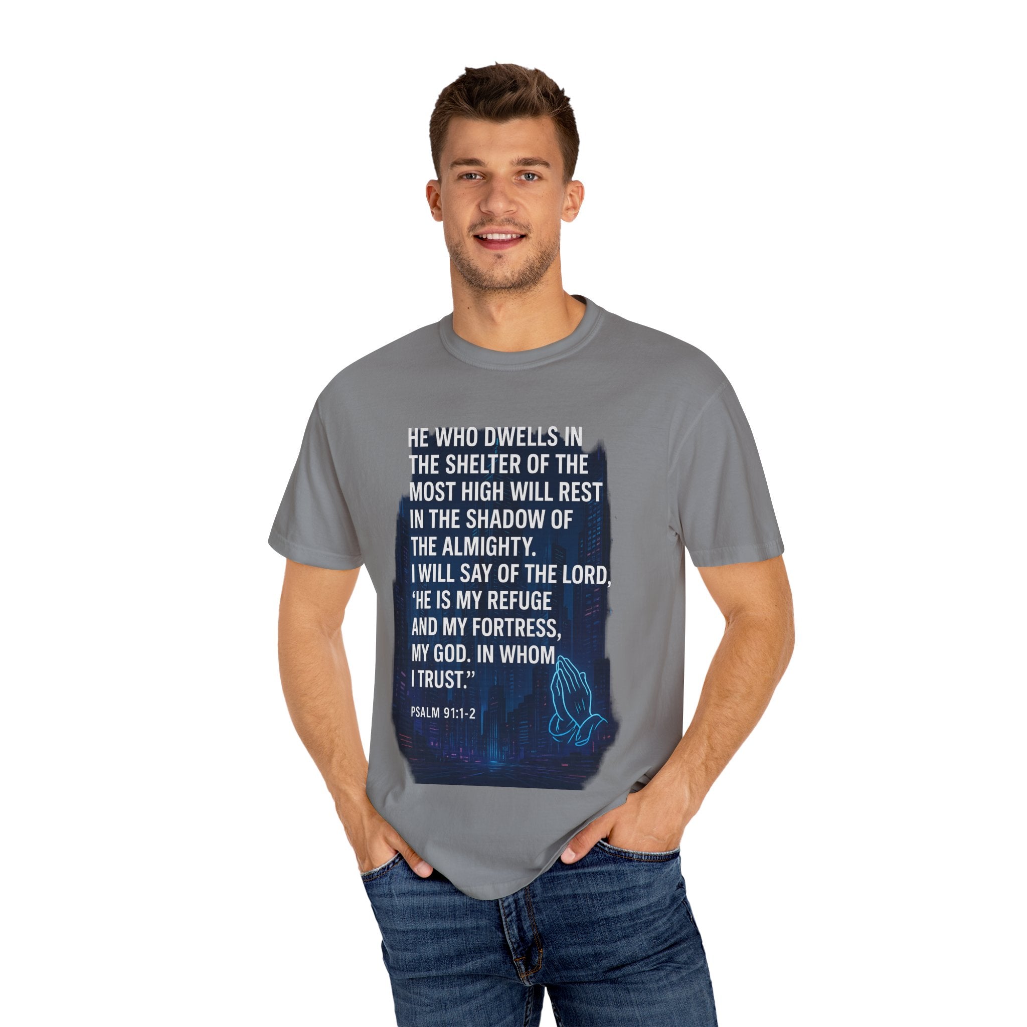 Garments of the Bible Unisex T-shirt Psalm 91:1-2