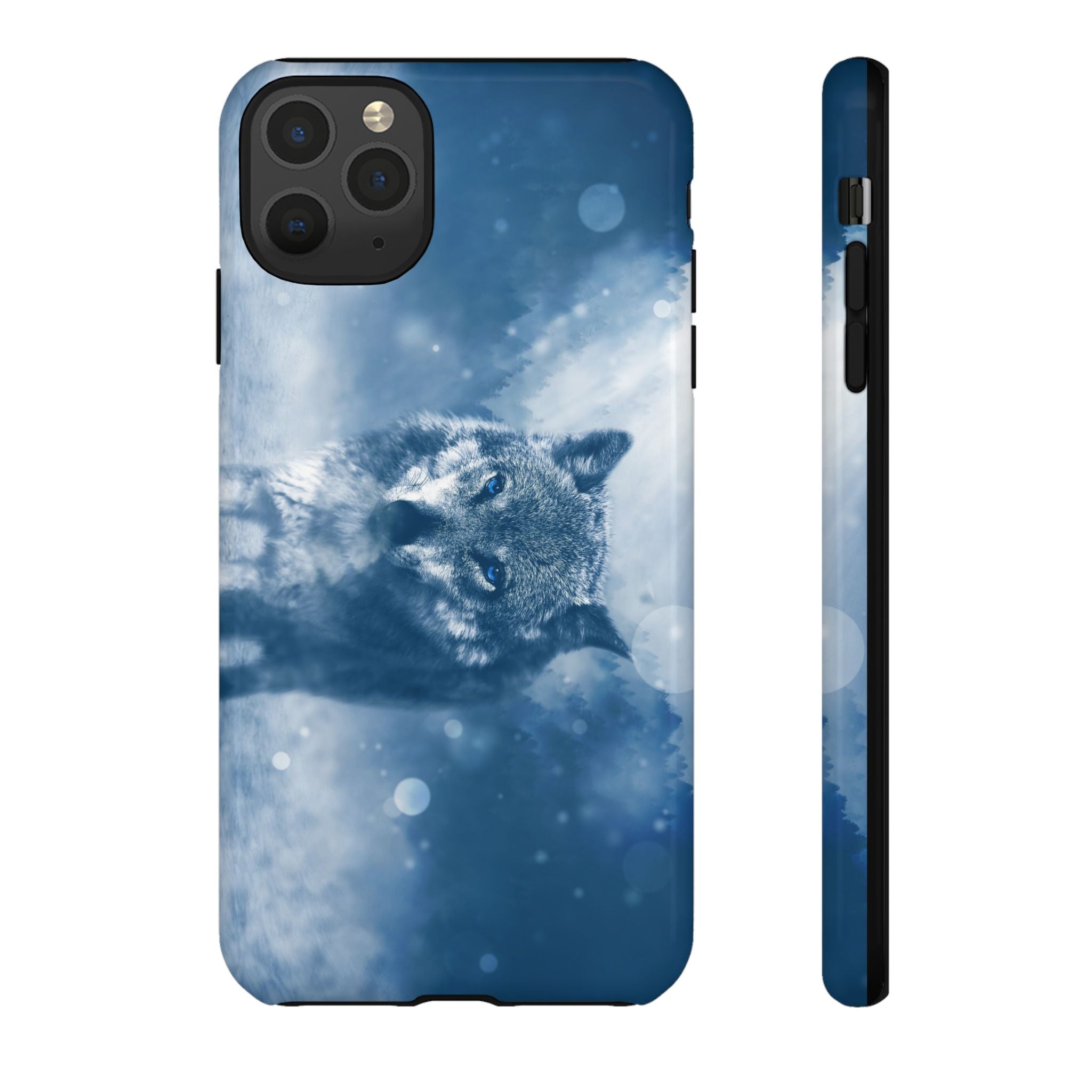 Wolf Phone Case, Tough Cases for Animal Lovers, Unique Wildlife Design, Nature-inspired Gift, Blue Wolf Accessories, Phone Protector