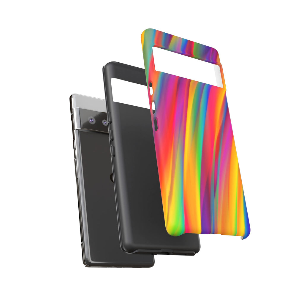Vibrant Tough Phone Case, Colorful Phone Protection, Artistic Cell Cover, Gift for Gamers, Fun Tech Accessory, Pride Celebration
