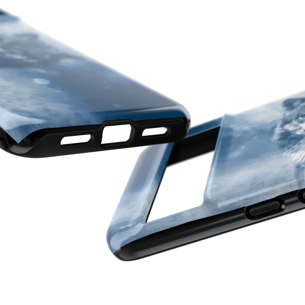 Wolf Phone Case, Tough Cases for Animal Lovers, Unique Wildlife Design, Nature-inspired Gift, Blue Wolf Accessories, Phone Protector