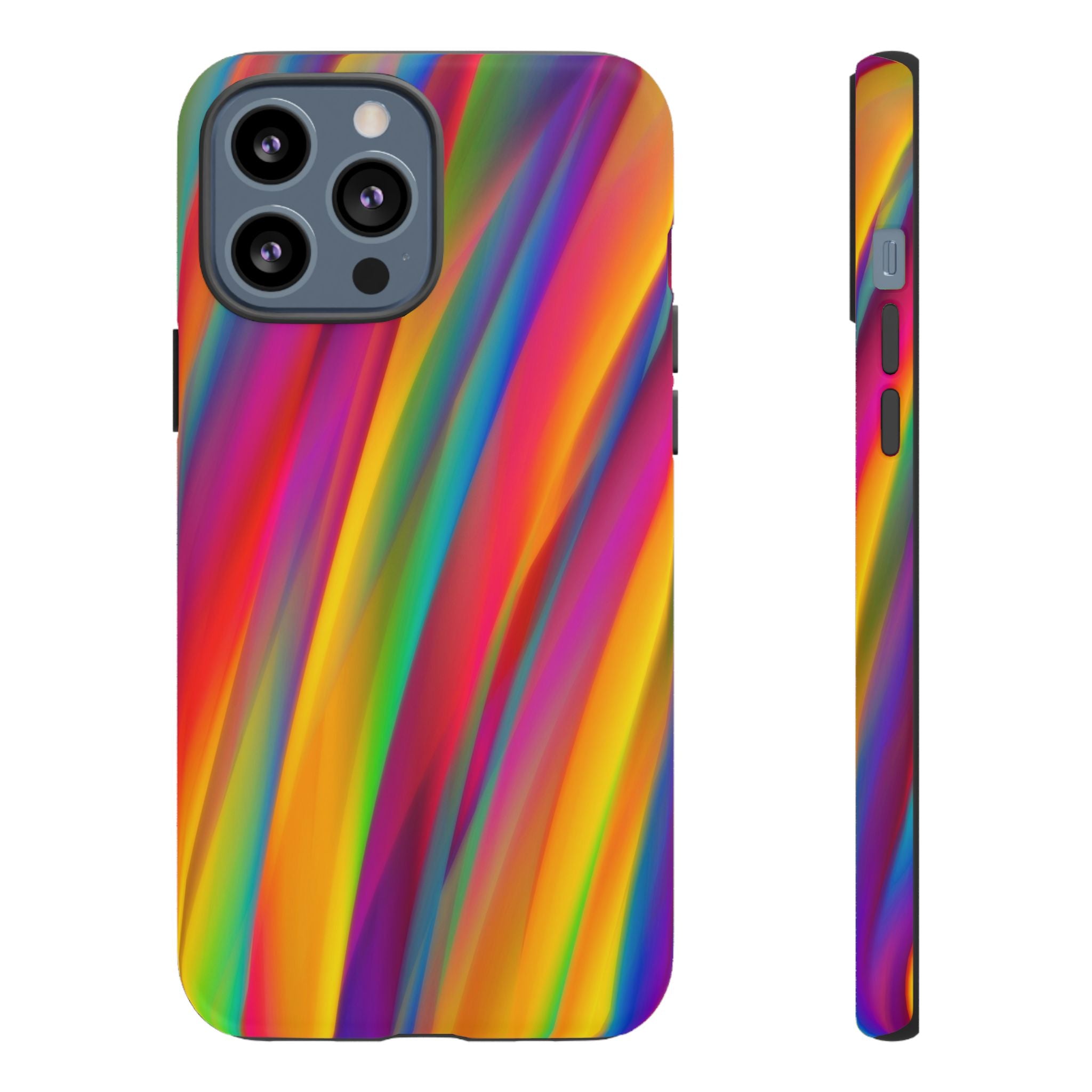 Vibrant Tough Phone Case, Colorful Phone Protection, Artistic Cell Cover, Gift for Gamers, Fun Tech Accessory, Pride Celebration