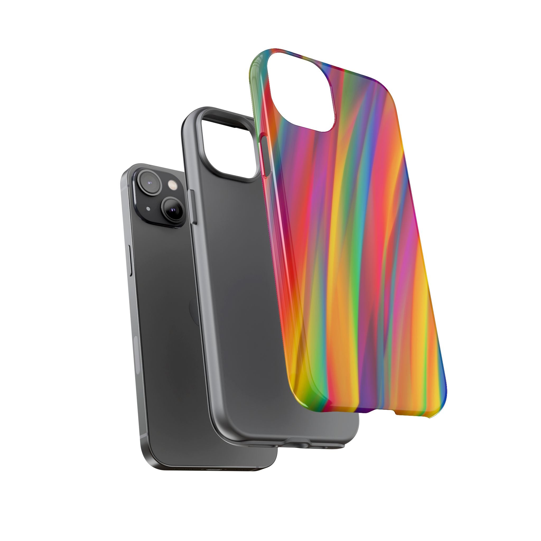 Vibrant Tough Phone Case, Colorful Phone Protection, Artistic Cell Cover, Gift for Gamers, Fun Tech Accessory, Pride Celebration