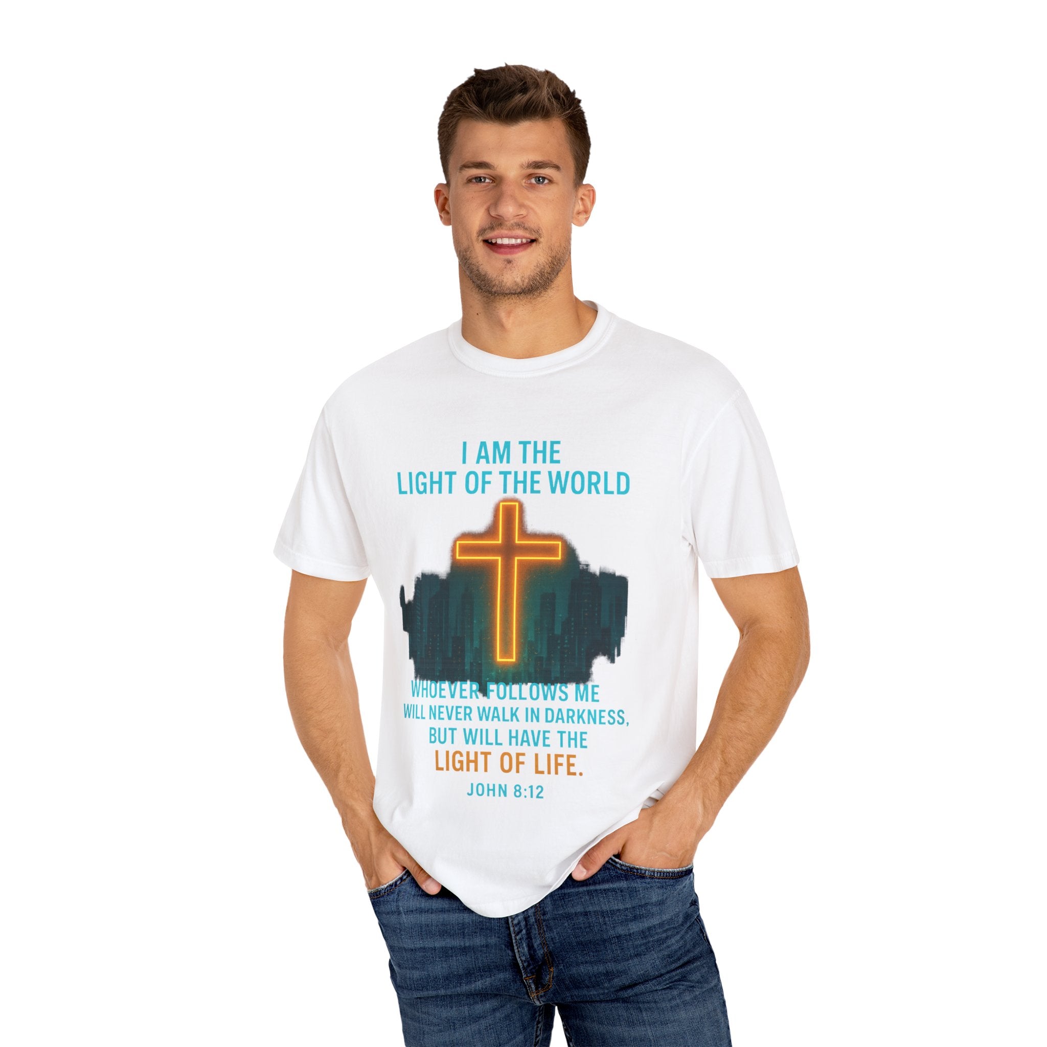 Garments of the Bible Unisex T-shirt John 8:12