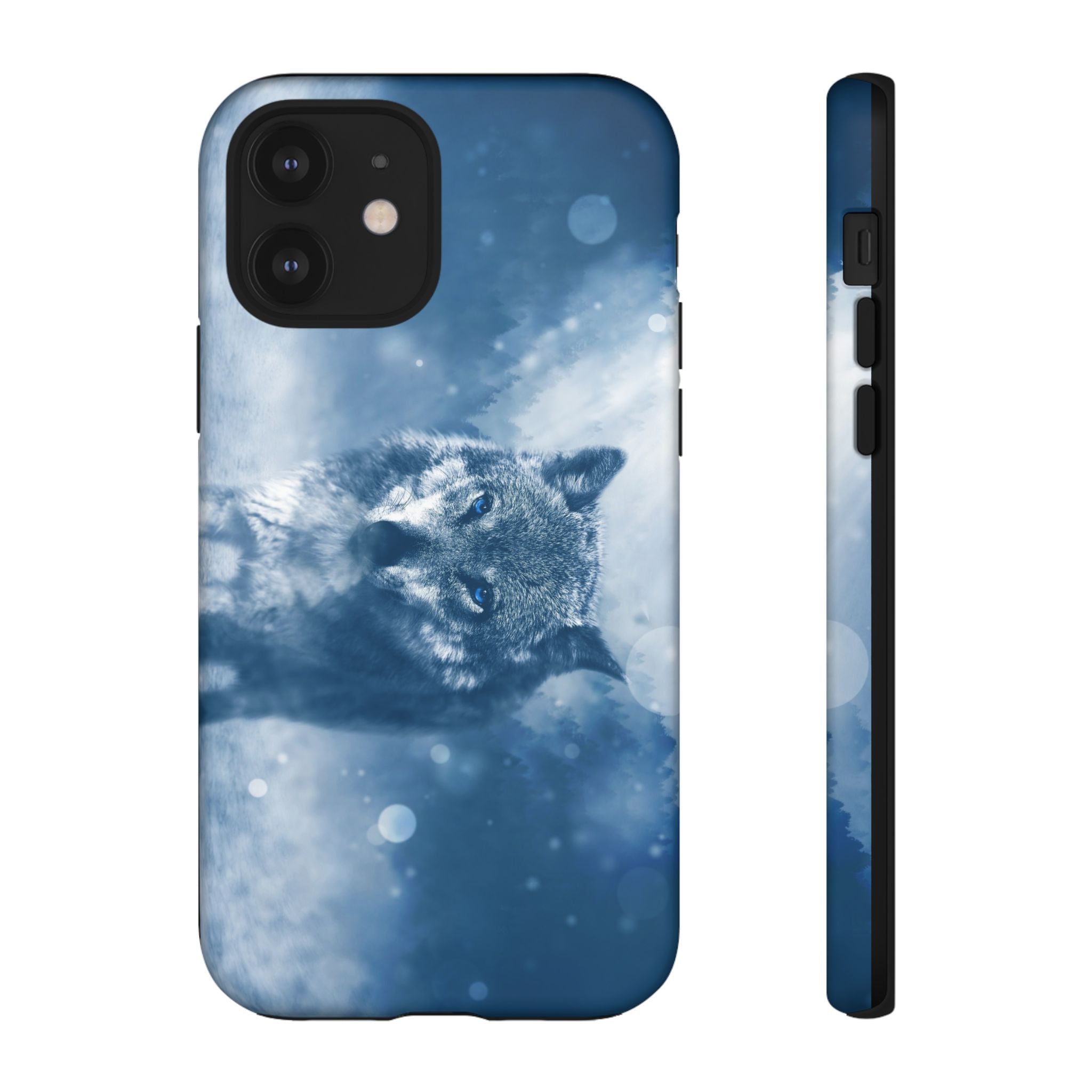 Wolf Phone Case, Tough Cases for Animal Lovers, Unique Wildlife Design, Nature-inspired Gift, Blue Wolf Accessories, Phone Protector