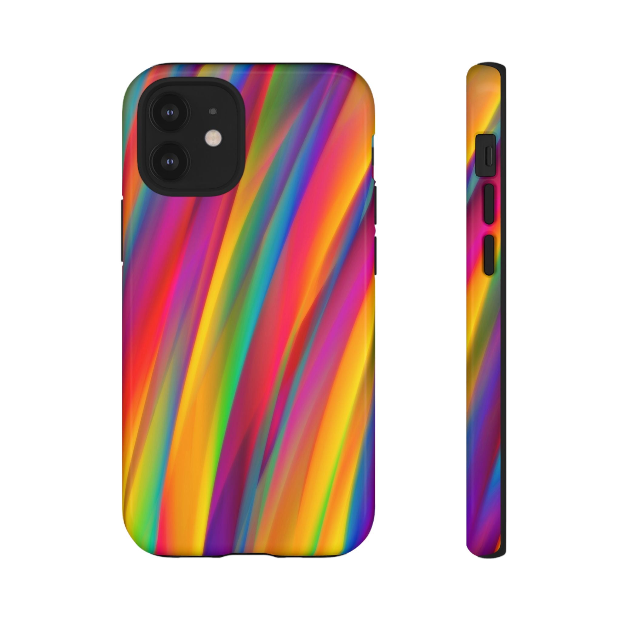 Vibrant Tough Phone Case, Colorful Phone Protection, Artistic Cell Cover, Gift for Gamers, Fun Tech Accessory, Pride Celebration