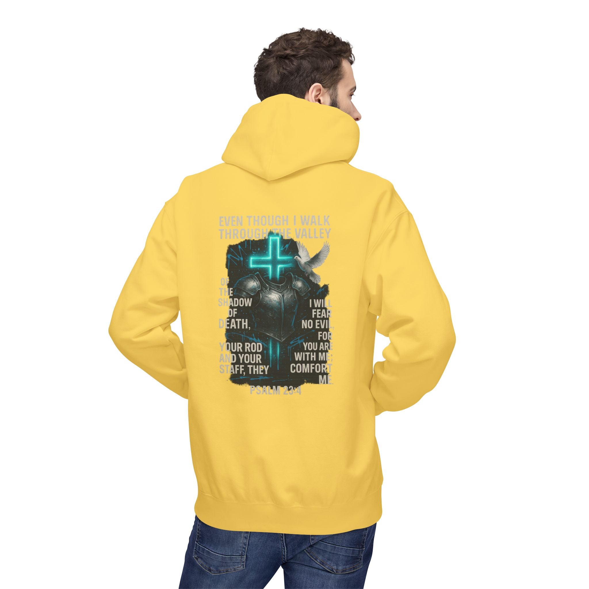 Garments of the Bible Unisex Hoodie Psalm 23:4
