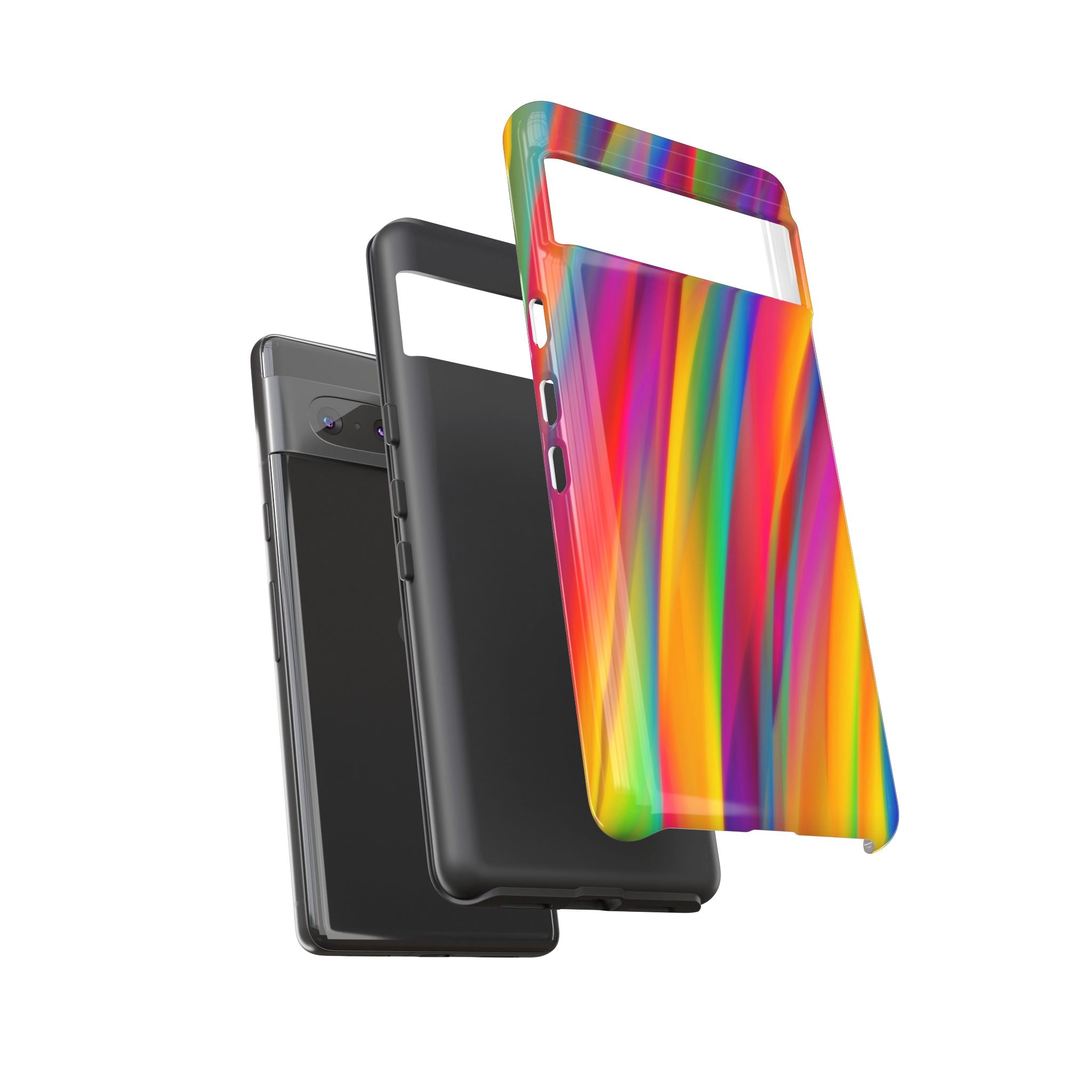 Vibrant Tough Phone Case, Colorful Phone Protection, Artistic Cell Cover, Gift for Gamers, Fun Tech Accessory, Pride Celebration
