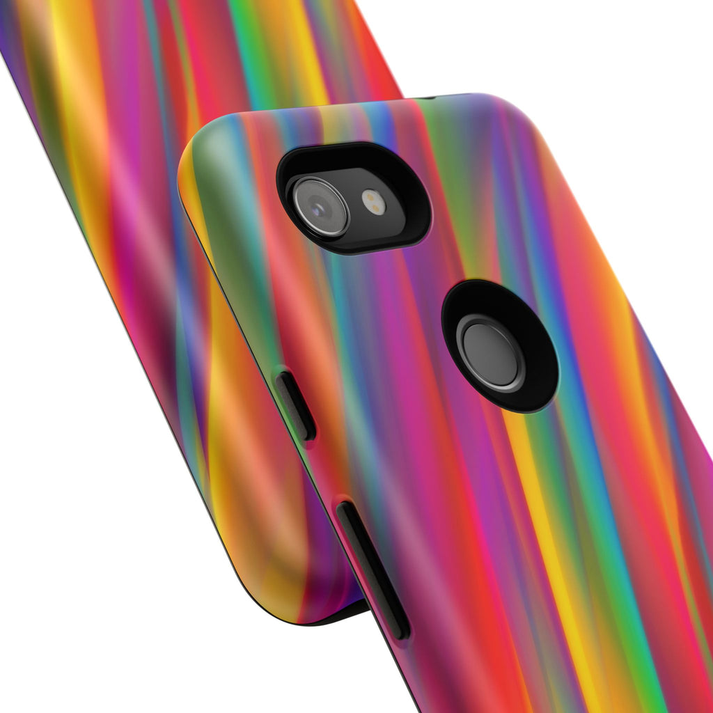 Vibrant Tough Phone Case, Colorful Phone Protection, Artistic Cell Cover, Gift for Gamers, Fun Tech Accessory, Pride Celebration