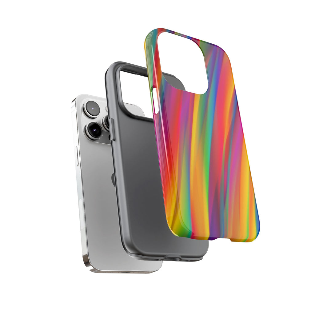 Vibrant Tough Phone Case, Colorful Phone Protection, Artistic Cell Cover, Gift for Gamers, Fun Tech Accessory, Pride Celebration