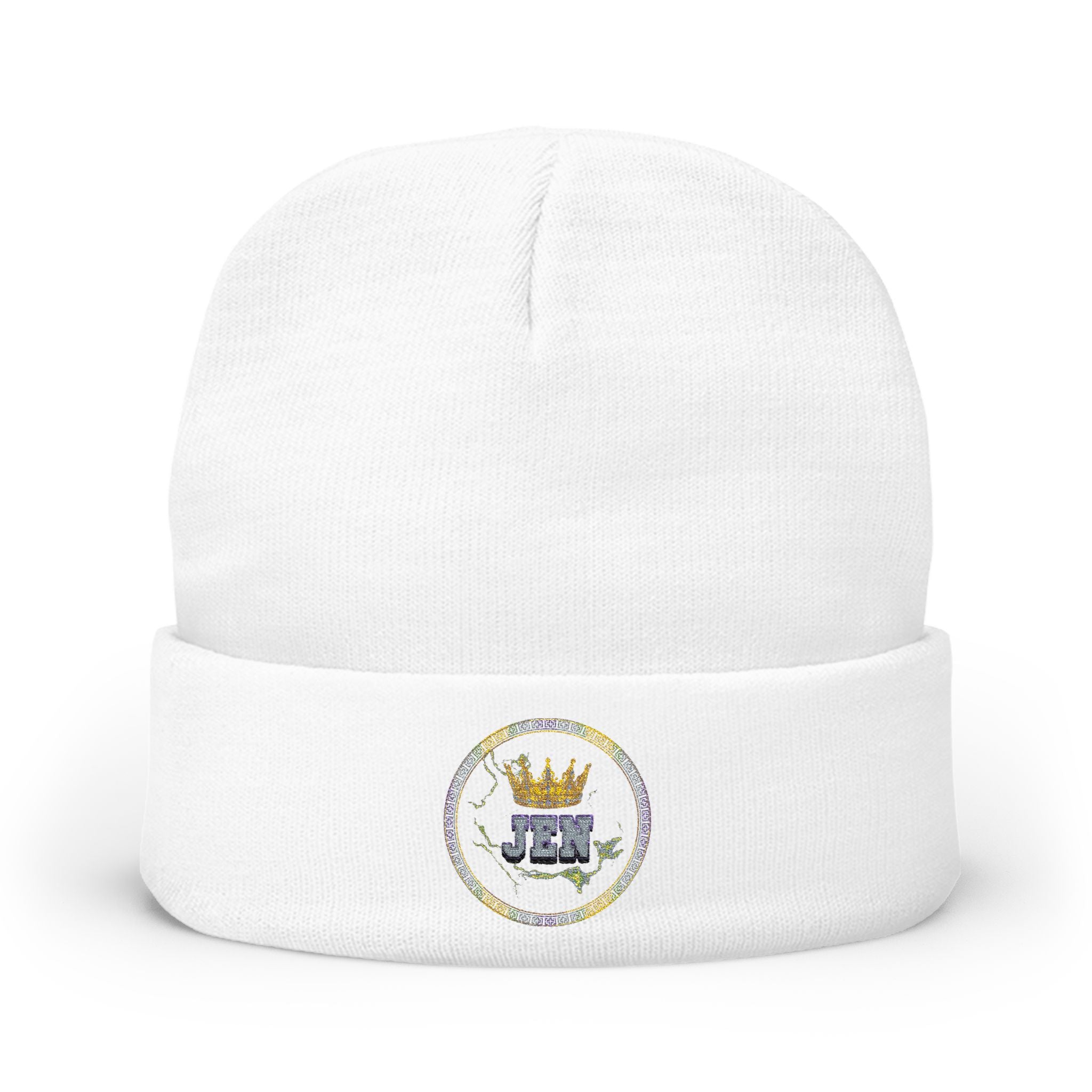 K1ng_Jen Beanie Hat Logo 1