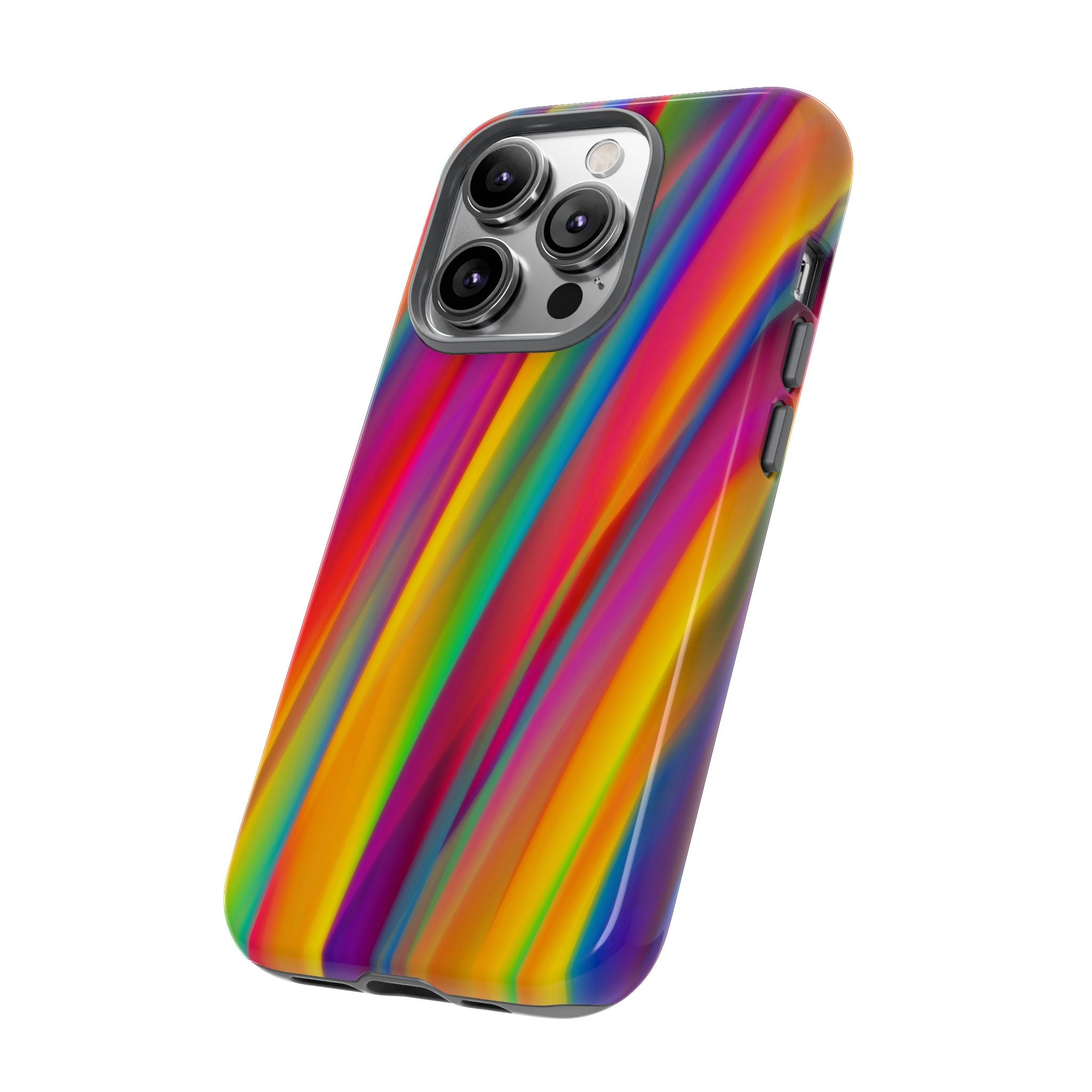 Vibrant Tough Phone Case, Colorful Phone Protection, Artistic Cell Cover, Gift for Gamers, Fun Tech Accessory, Pride Celebration