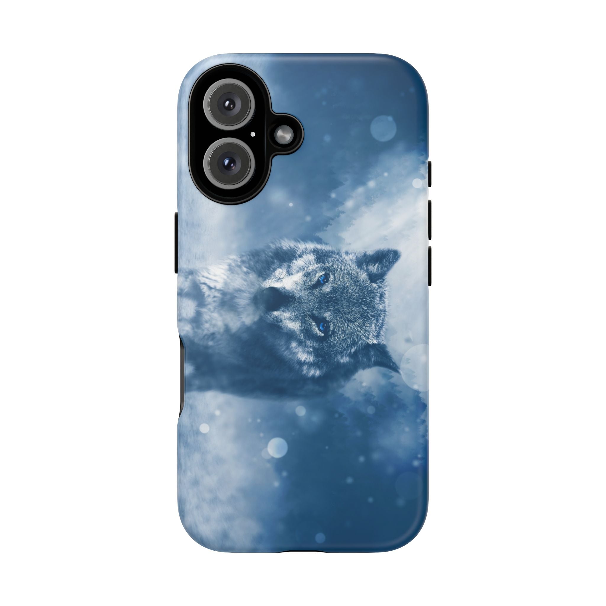 Wolf Phone Case, Tough Cases for Animal Lovers, Unique Wildlife Design, Nature-inspired Gift, Blue Wolf Accessories, Phone Protector