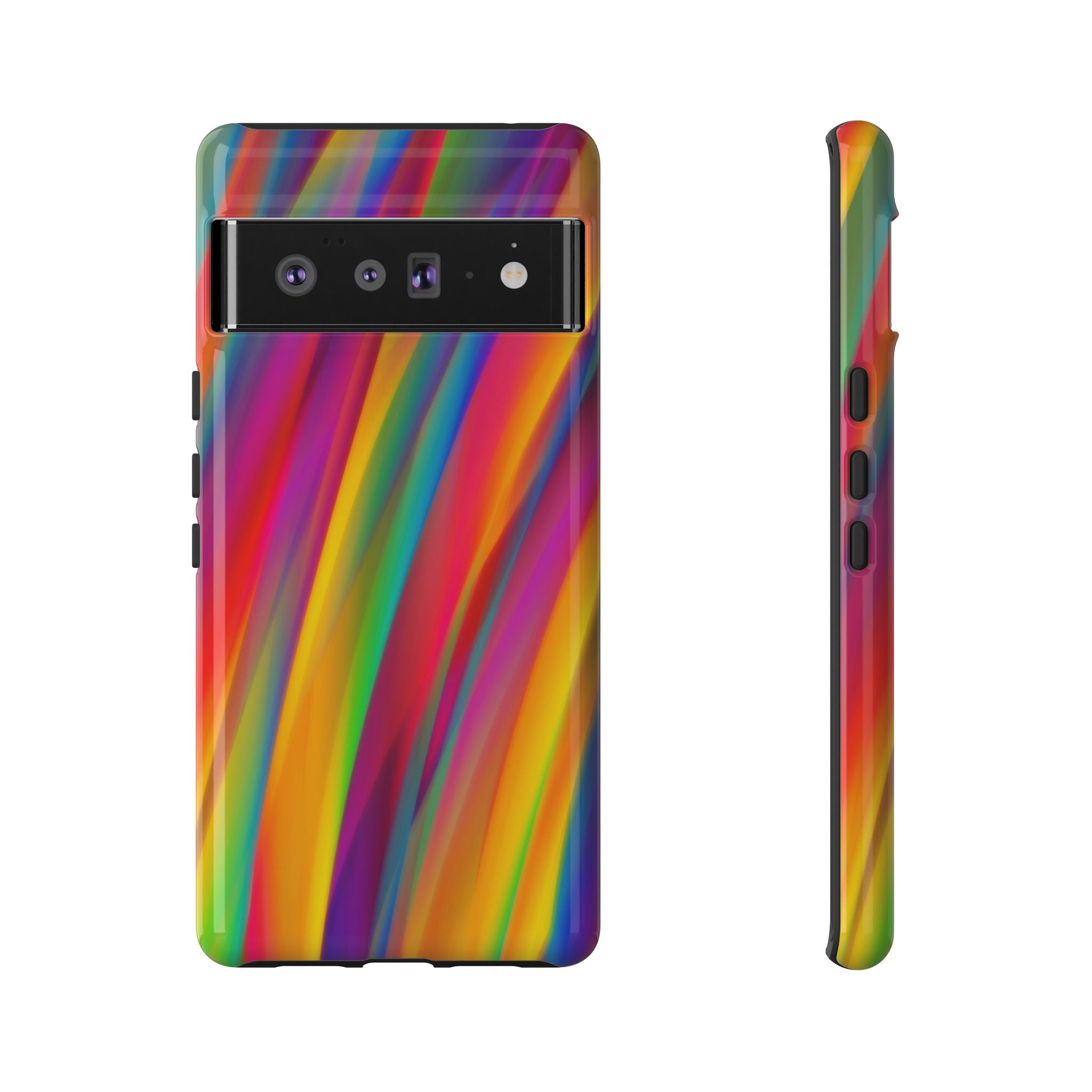 Vibrant Tough Phone Case, Colorful Phone Protection, Artistic Cell Cover, Gift for Gamers, Fun Tech Accessory, Pride Celebration