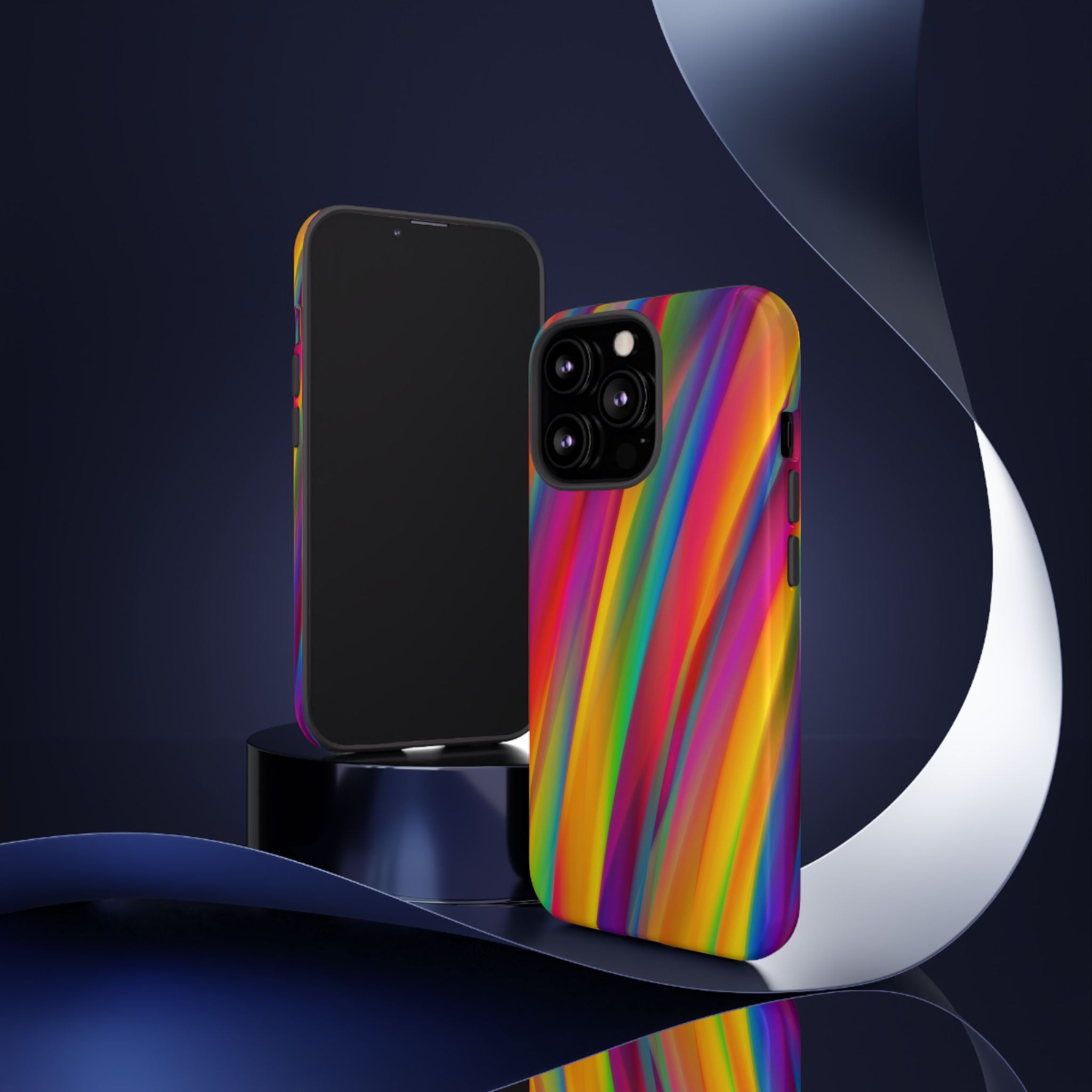 Vibrant Tough Phone Case, Colorful Phone Protection, Artistic Cell Cover, Gift for Gamers, Fun Tech Accessory, Pride Celebration