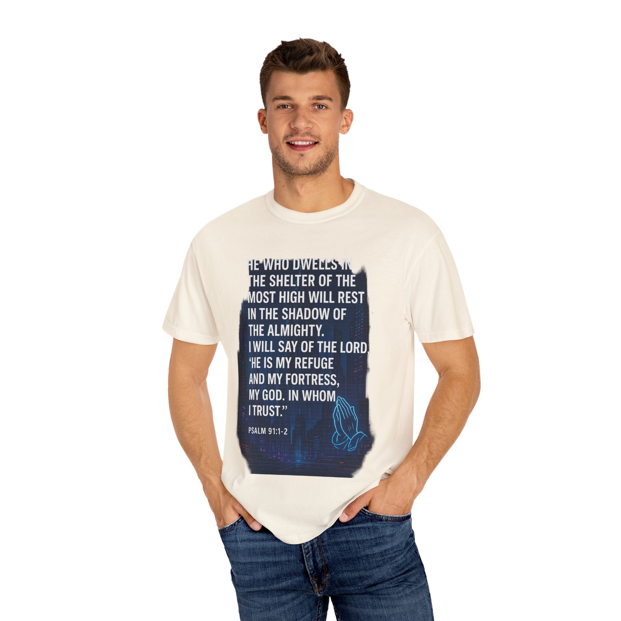 Garments of the Bible Unisex T-shirt Psalm 91:1-2
