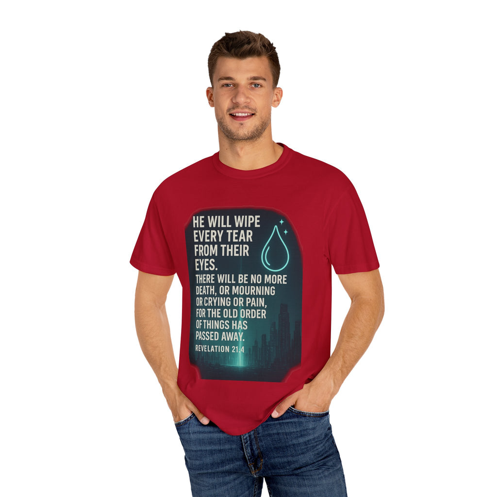 Garments of the Bible Unisex T-shirt Revelations 21:4