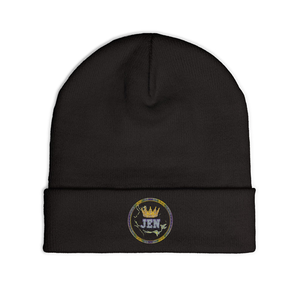 K1ng_Jen Beanie Hat Logo 1