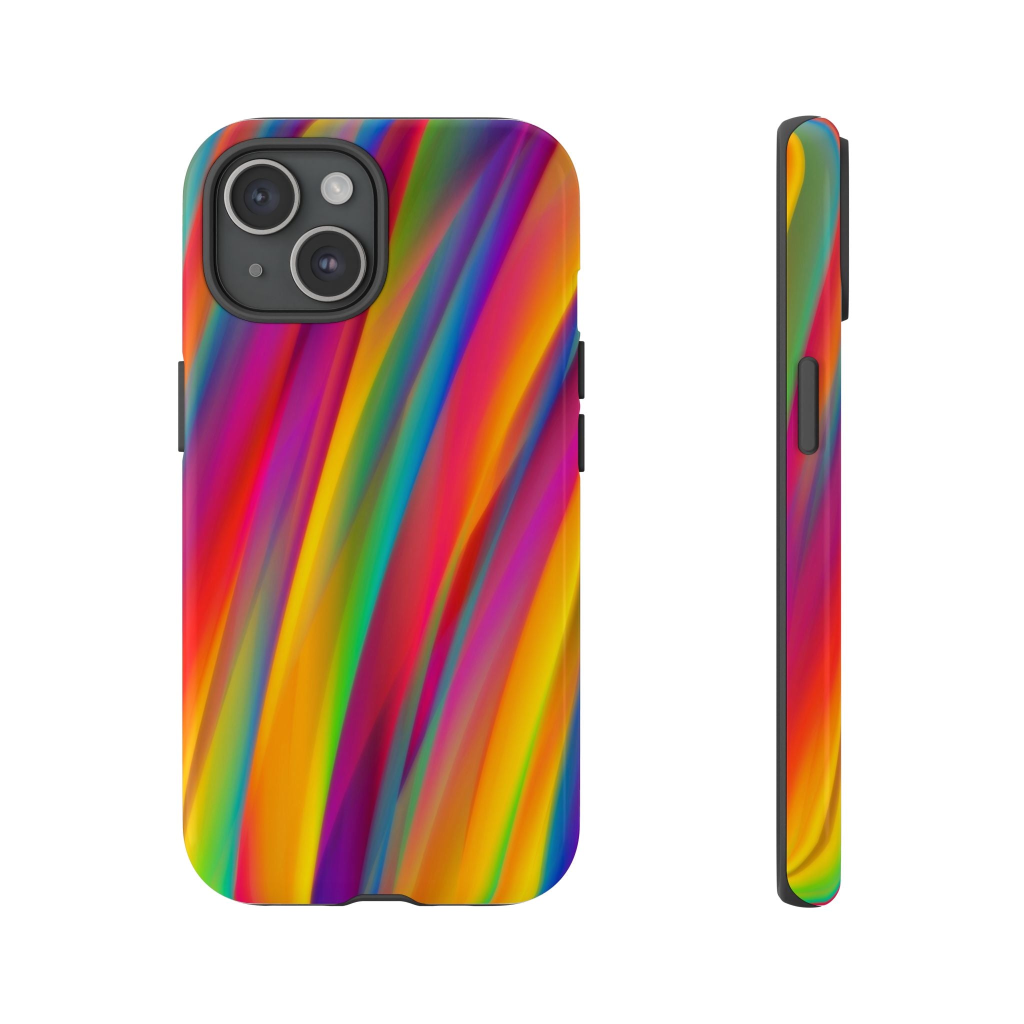 Vibrant Tough Phone Case, Colorful Phone Protection, Artistic Cell Cover, Gift for Gamers, Fun Tech Accessory, Pride Celebration
