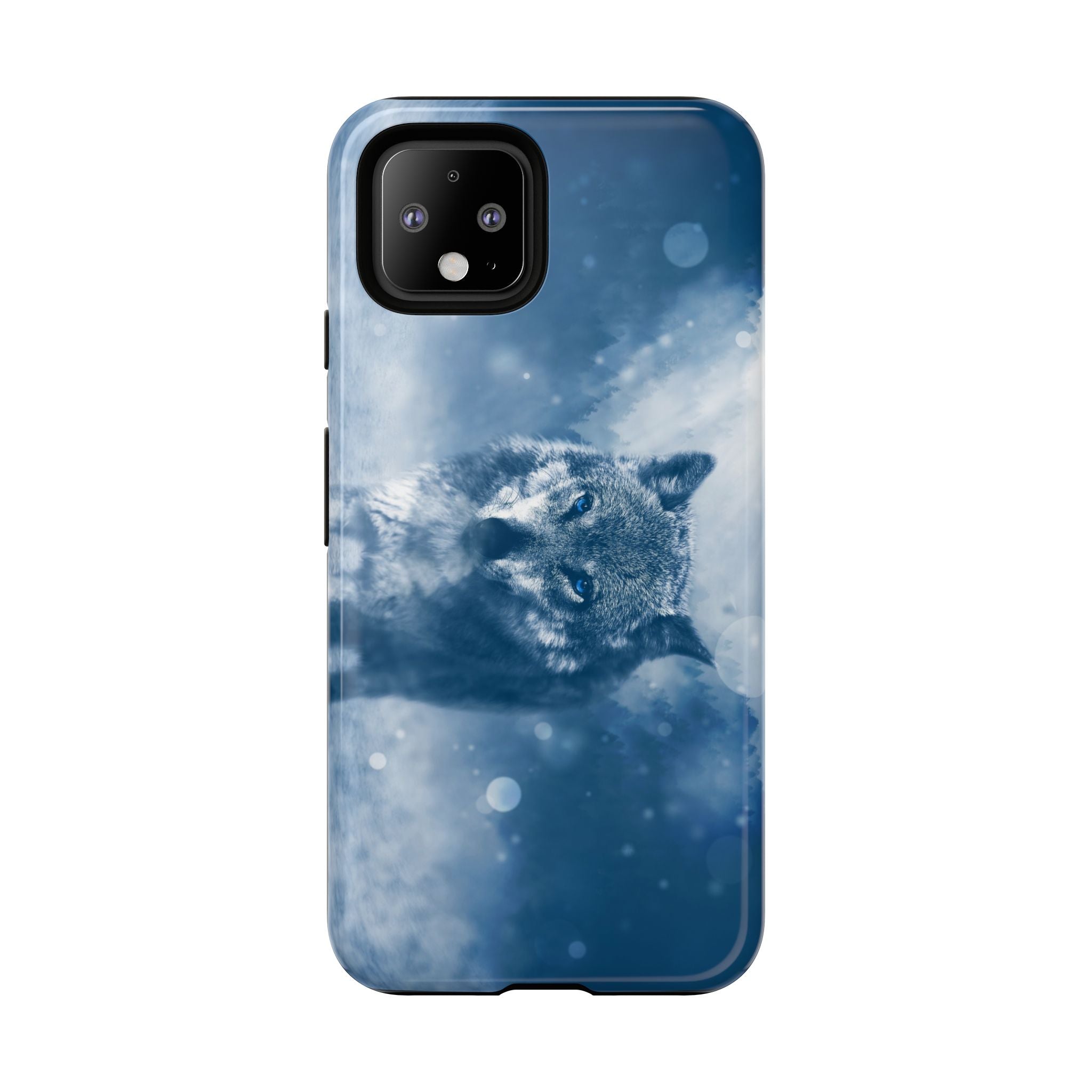 Wolf Phone Case, Tough Cases for Animal Lovers, Unique Wildlife Design, Nature-inspired Gift, Blue Wolf Accessories, Phone Protector