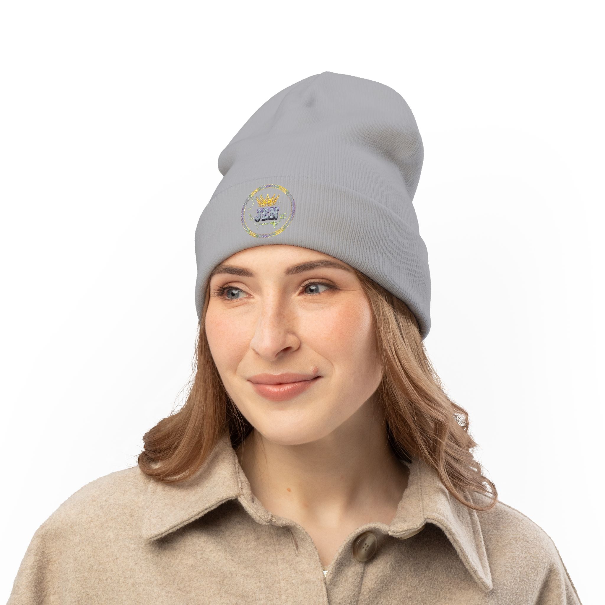 K1ng_Jen Beanie Hat Logo 1