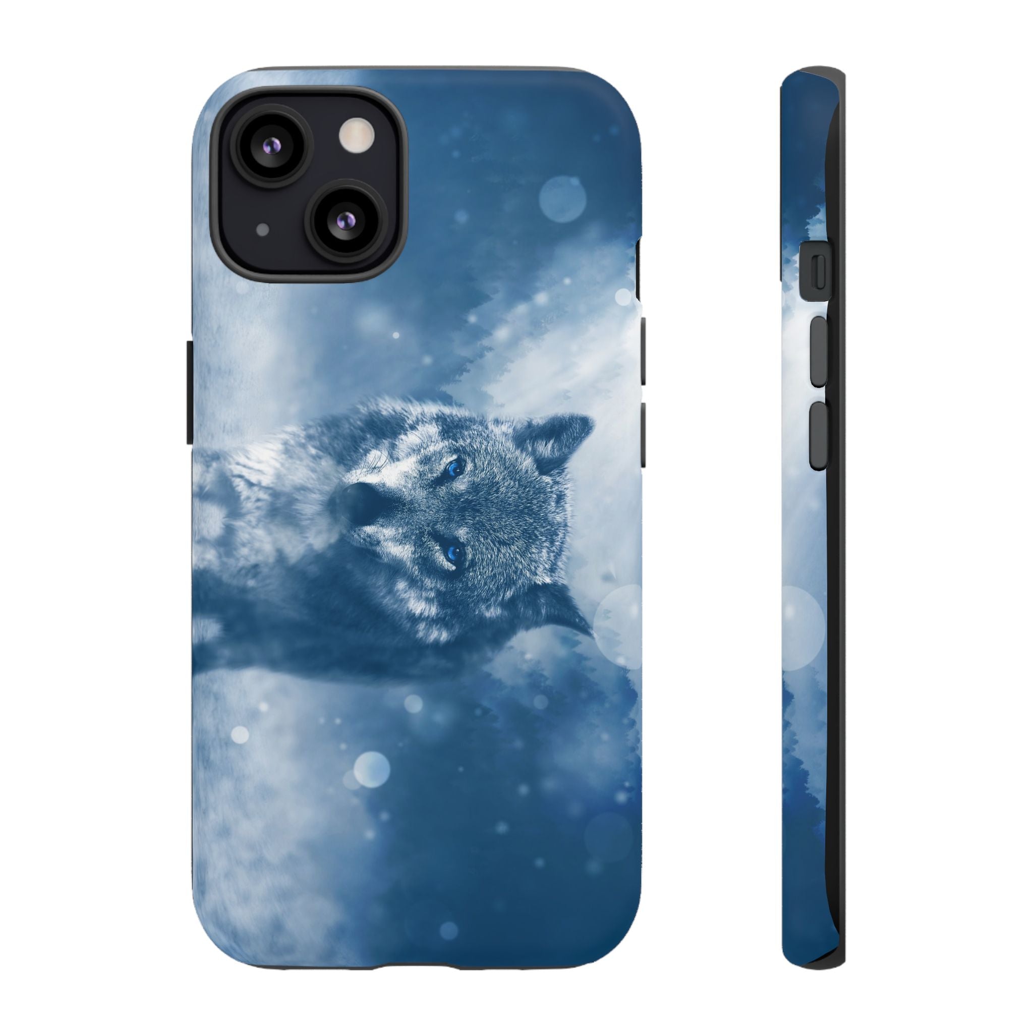 Wolf Phone Case, Tough Cases for Animal Lovers, Unique Wildlife Design, Nature-inspired Gift, Blue Wolf Accessories, Phone Protector