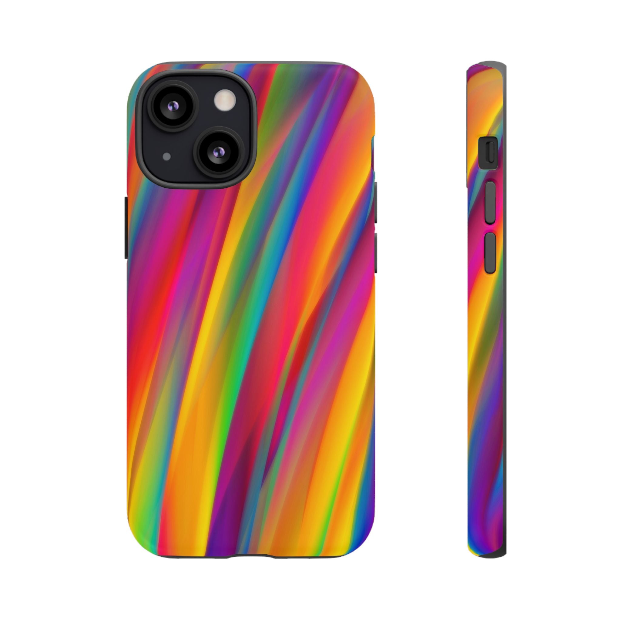 Vibrant Tough Phone Case, Colorful Phone Protection, Artistic Cell Cover, Gift for Gamers, Fun Tech Accessory, Pride Celebration