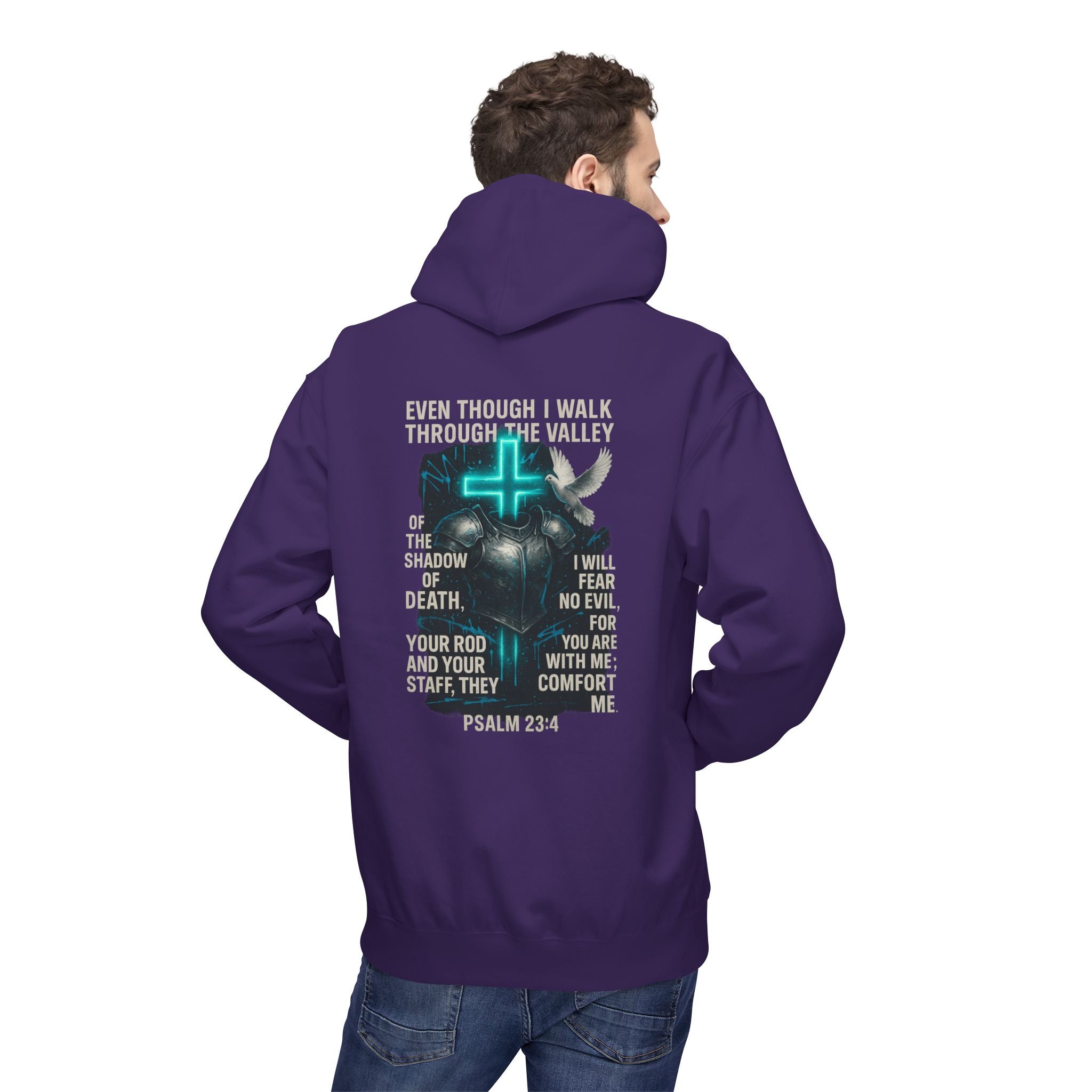 Garments of the Bible Unisex Hoodie Psalm 23:4