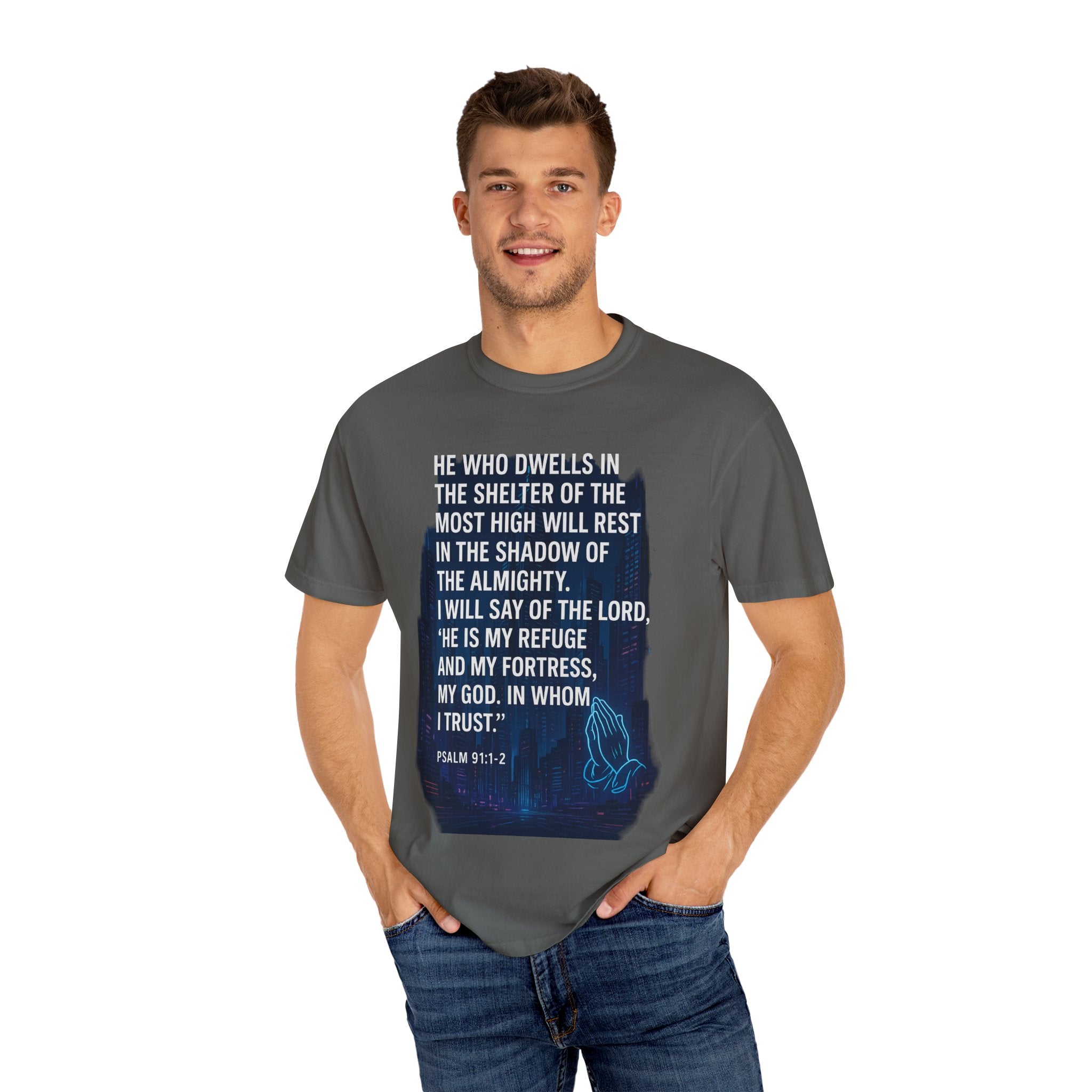 Garments of the Bible Unisex T-shirt Psalm 91:1-2