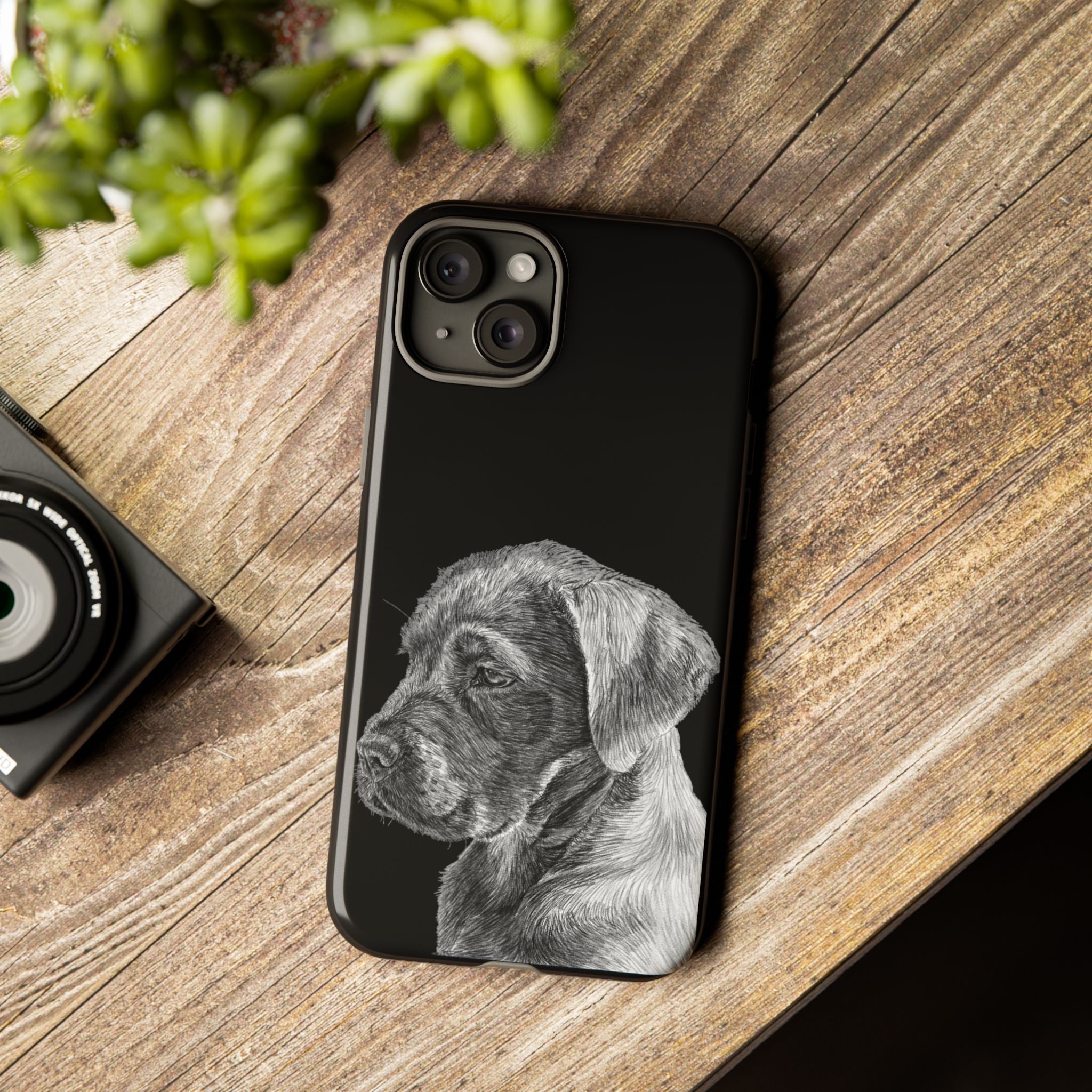 Custom Phone Case for Dog Lovers, Tough Cases with Labrador Design, Pet Owner Gift, Personalized Phone Cover, Animal Art Case