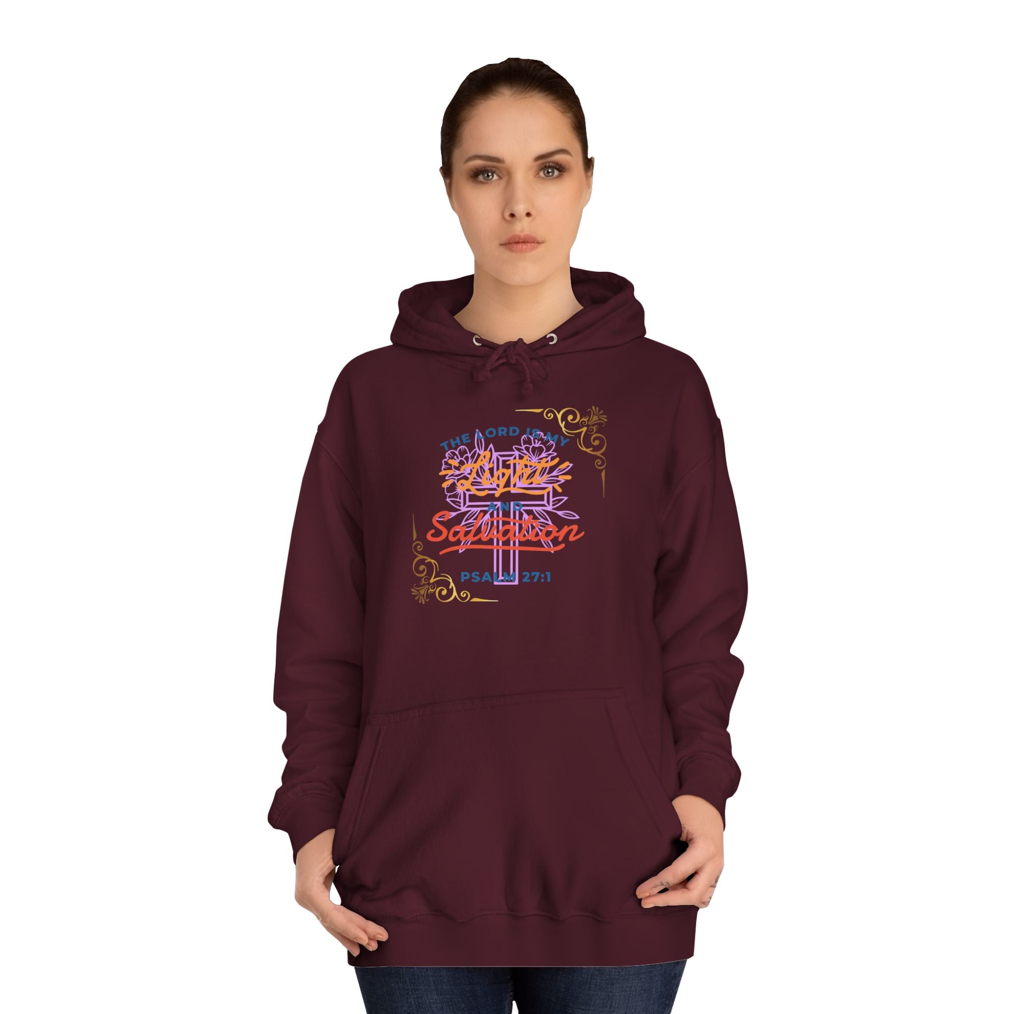 Inspirational Unisex College Hoodie, Motivational Sweatshirt, Faith-based [...]