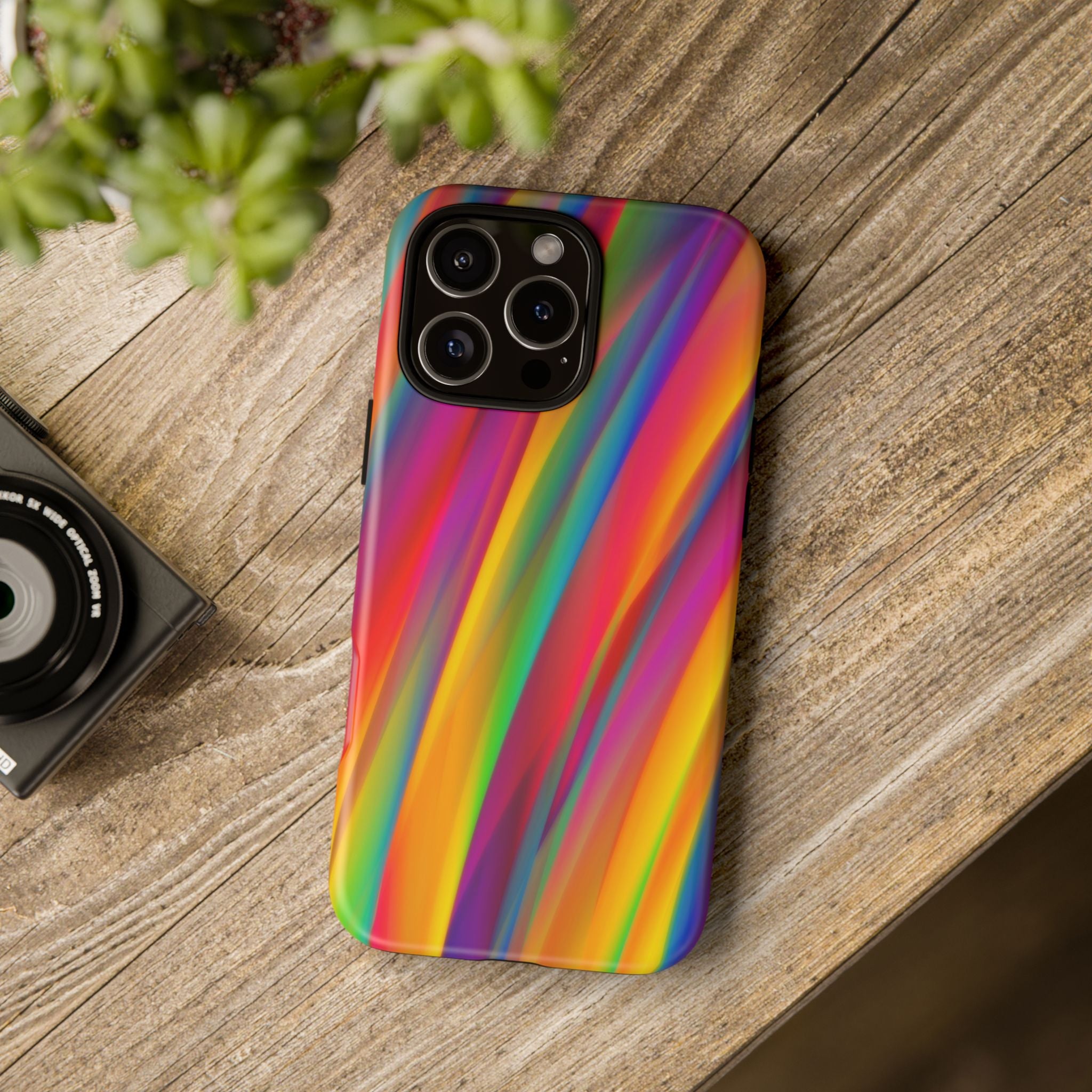 Vibrant Tough Phone Case, Colorful Phone Protection, Artistic Cell Cover, Gift for Gamers, Fun Tech Accessory, Pride Celebration