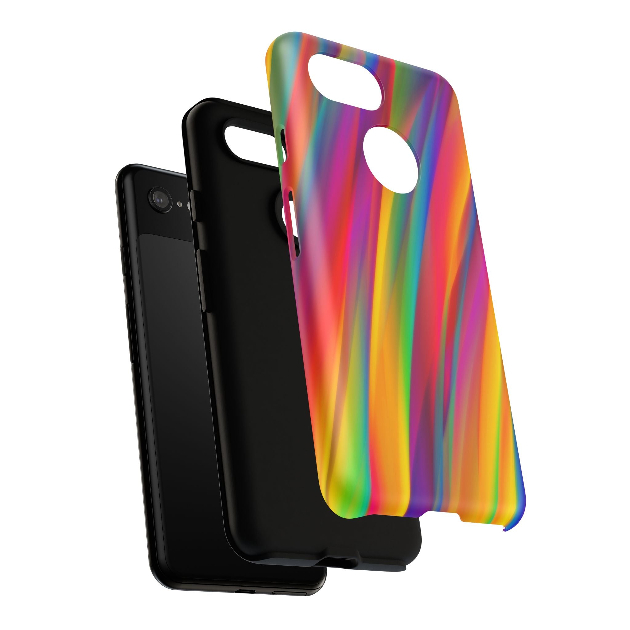Vibrant Tough Phone Case, Colorful Phone Protection, Artistic Cell Cover, Gift for Gamers, Fun Tech Accessory, Pride Celebration