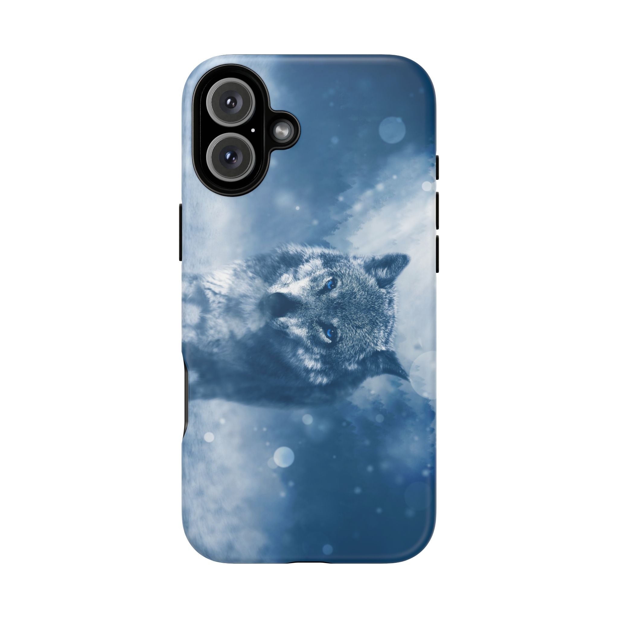 Wolf Phone Case, Tough Cases for Animal Lovers, Unique Wildlife Design, Nature-inspired Gift, Blue Wolf Accessories, Phone Protector