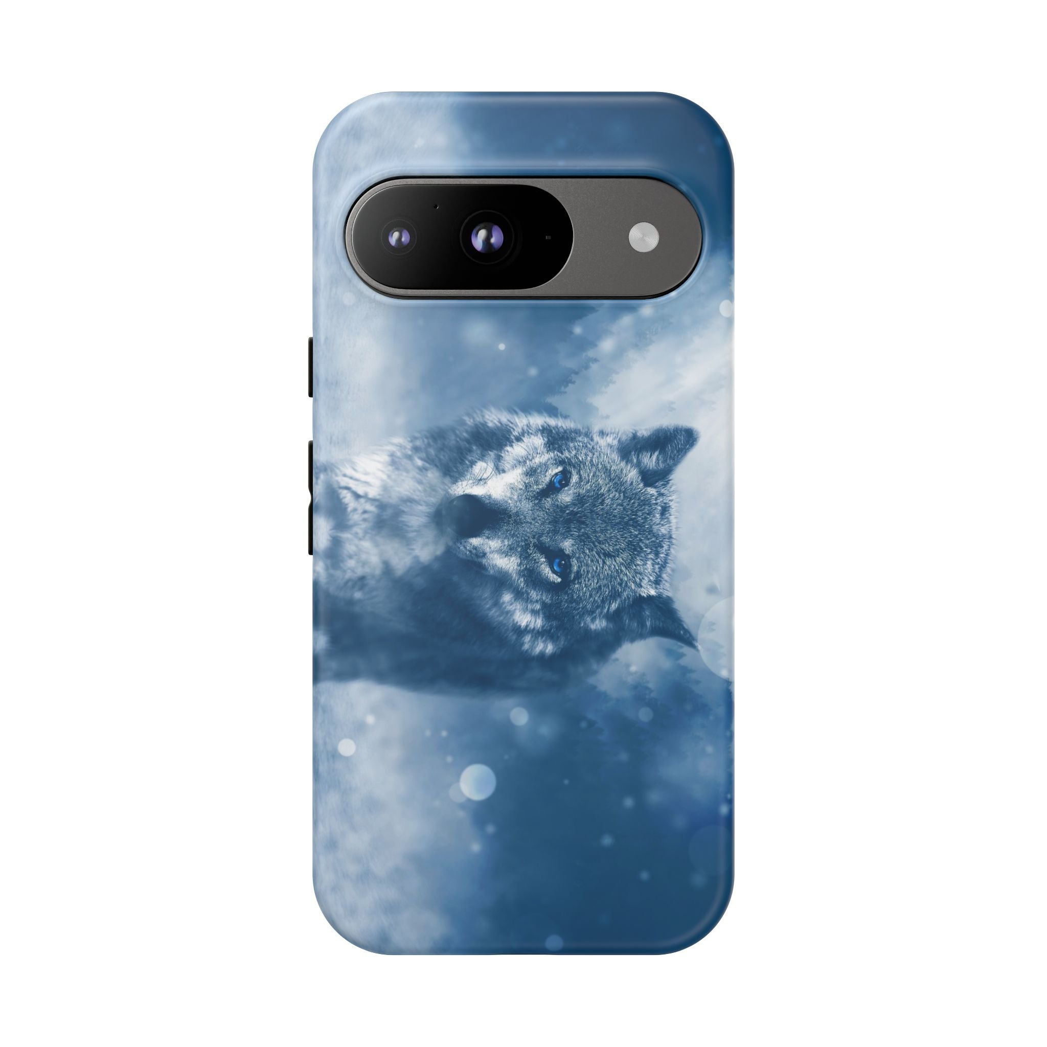 Wolf Phone Case, Tough Cases for Animal Lovers, Unique Wildlife Design, Nature-inspired Gift, Blue Wolf Accessories, Phone Protector