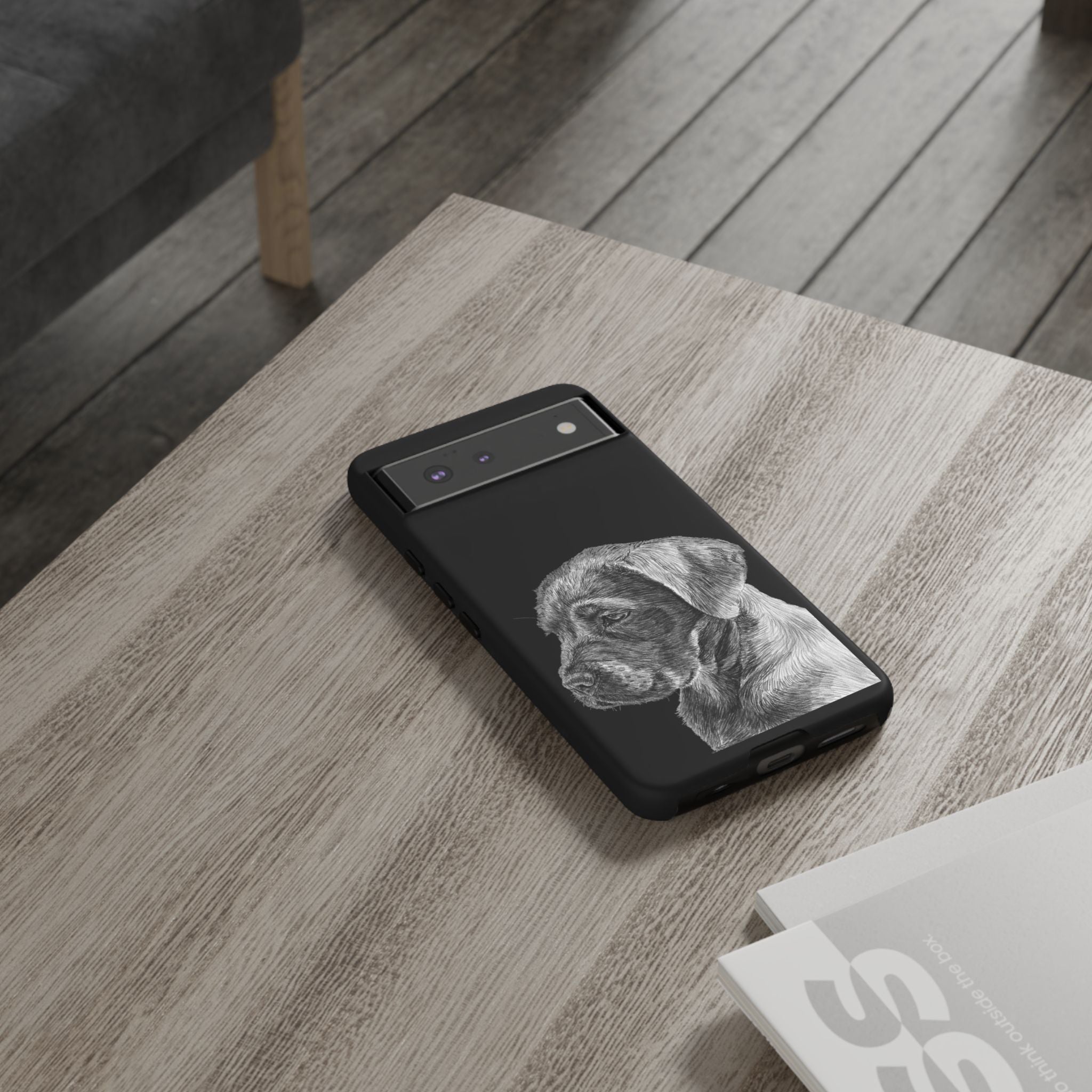 Custom Phone Case for Dog Lovers, Tough Cases with Labrador Design, Pet Owner Gift, Personalized Phone Cover, Animal Art Case