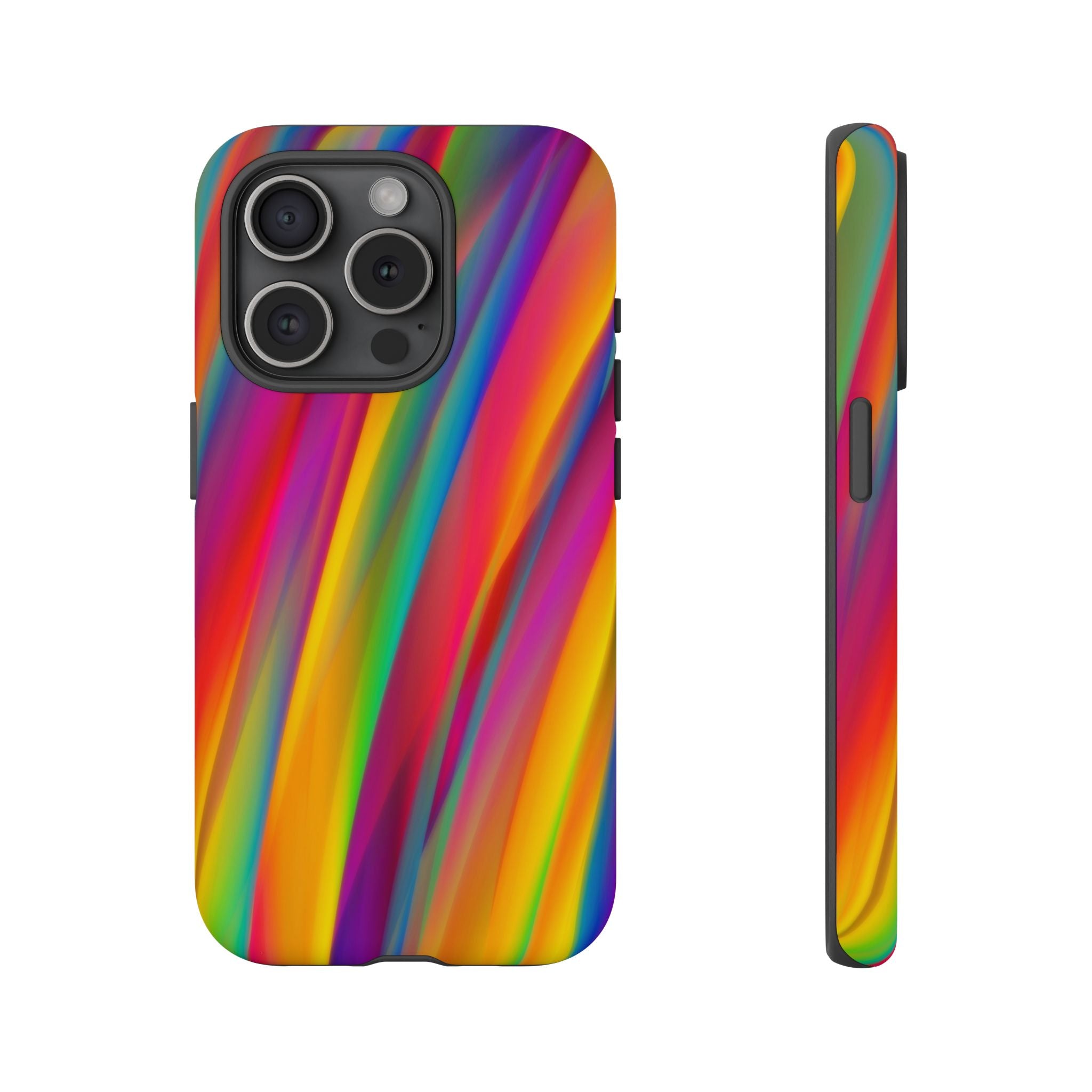 Vibrant Tough Phone Case, Colorful Phone Protection, Artistic Cell Cover, Gift for Gamers, Fun Tech Accessory, Pride Celebration