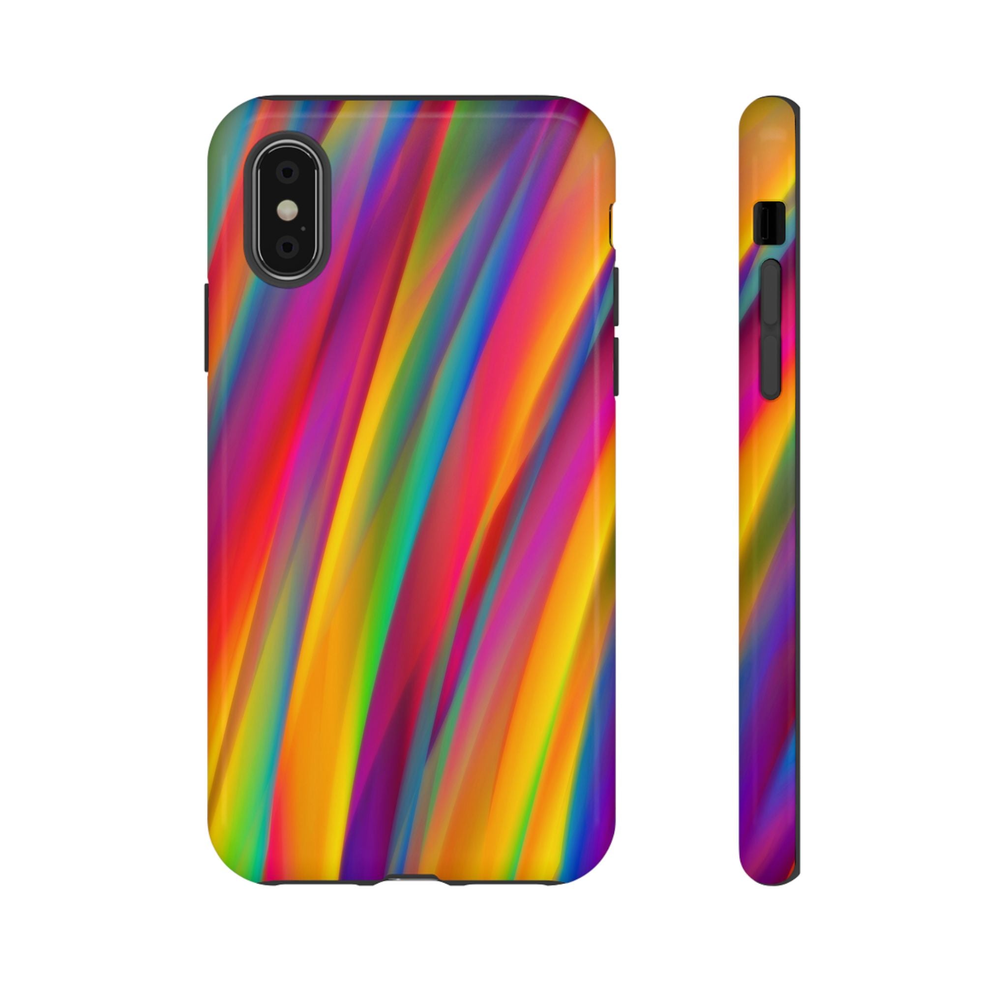 Vibrant Tough Phone Case, Colorful Phone Protection, Artistic Cell Cover, Gift for Gamers, Fun Tech Accessory, Pride Celebration