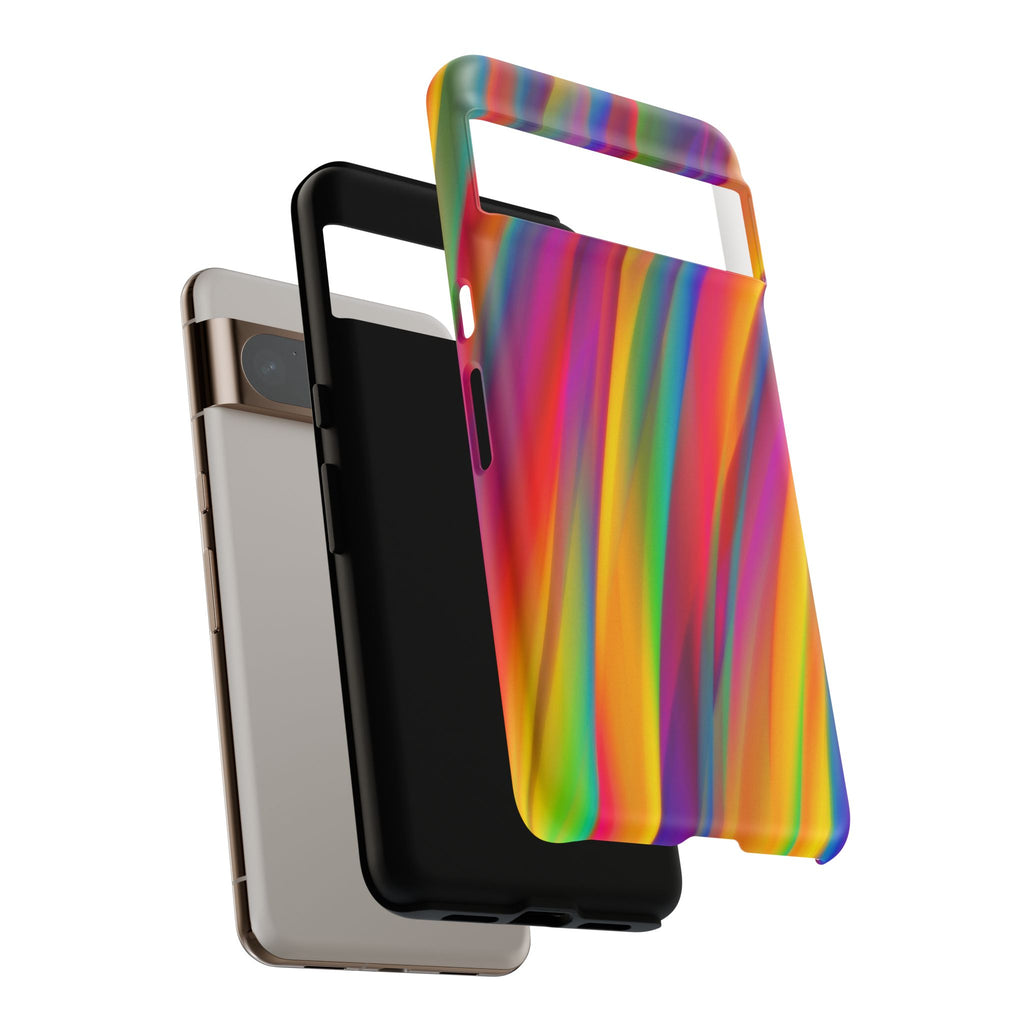 Vibrant Tough Phone Case, Colorful Phone Protection, Artistic Cell Cover, Gift for Gamers, Fun Tech Accessory, Pride Celebration