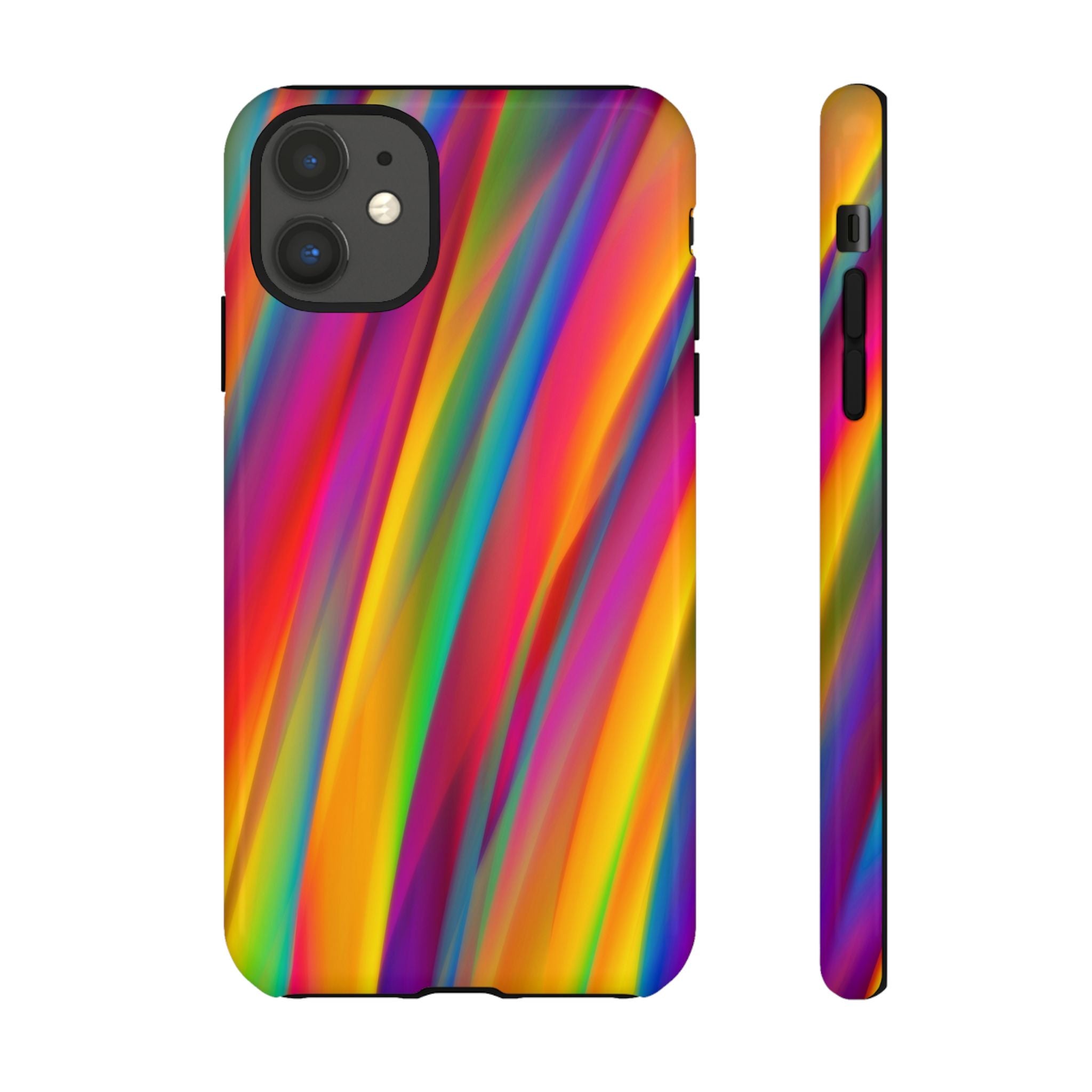 Vibrant Tough Phone Case, Colorful Phone Protection, Artistic Cell Cover, Gift for Gamers, Fun Tech Accessory, Pride Celebration
